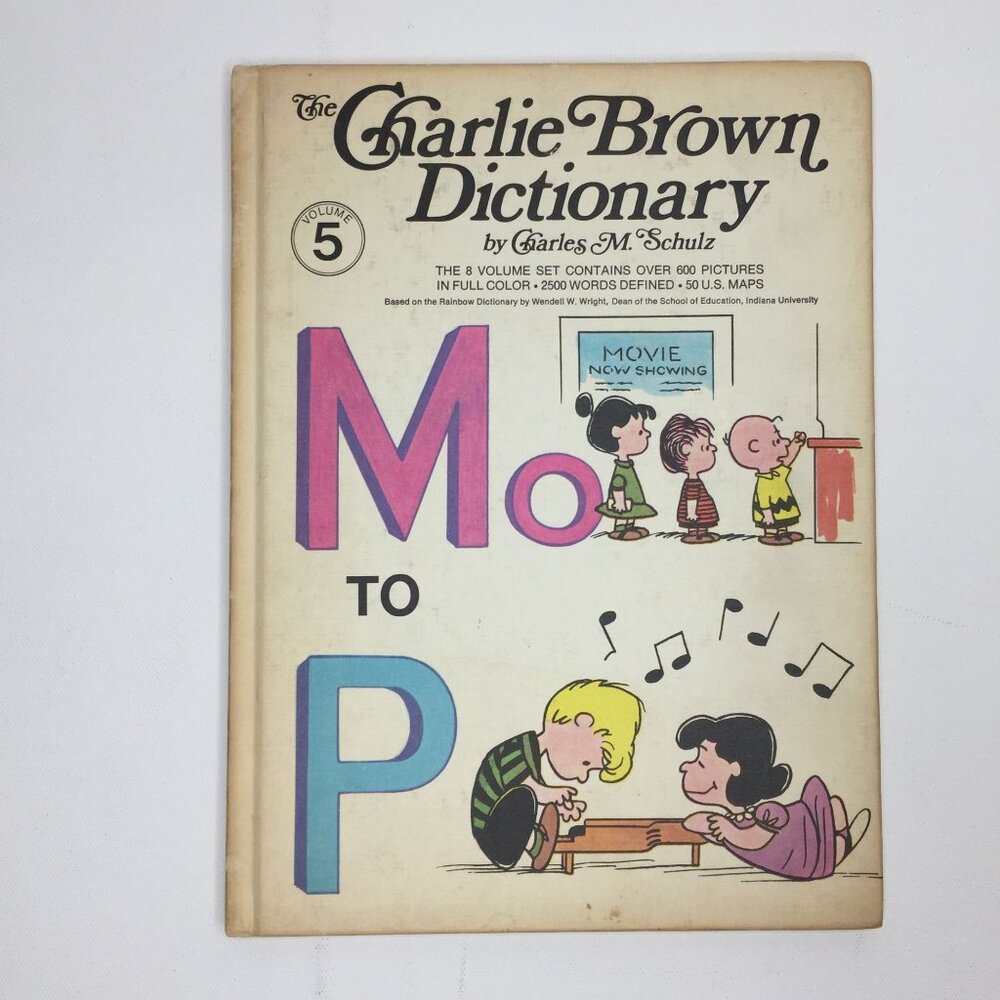 Vintage 1973 Peanuts The Charlie Brown Dictionary Incomplete Set Volumes 1-5 & 7 - Picture 15 of 16